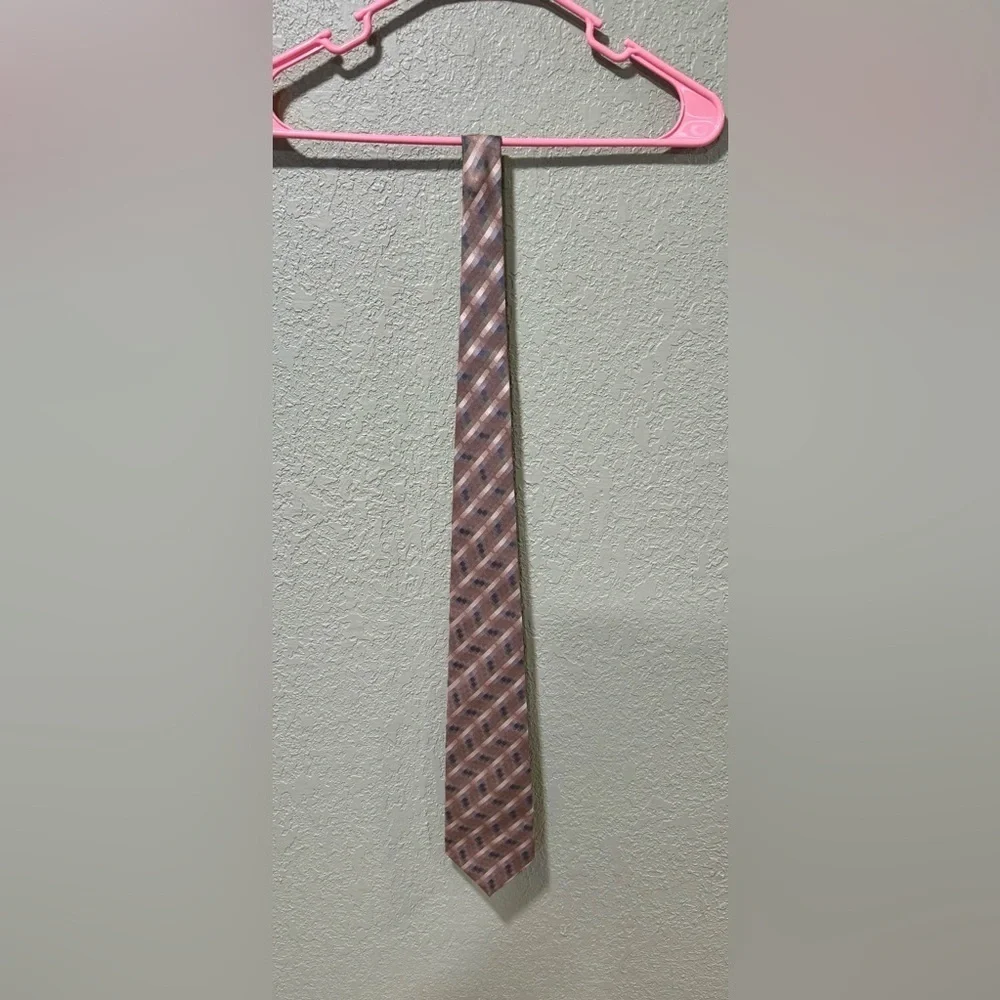 Dockers Geometric Brown and Blue Men's Tie
